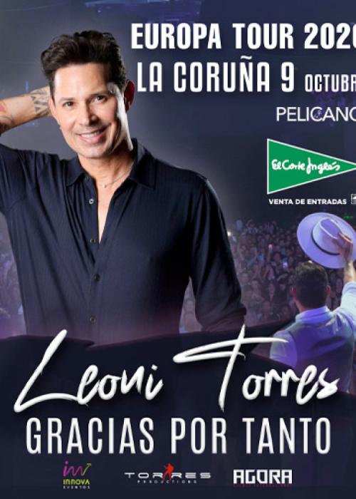 Cartel de Concierto de Leoni Torres en A Coruña