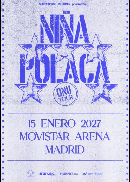 Cartel de Concierto de Niña Polaca en Madrid
