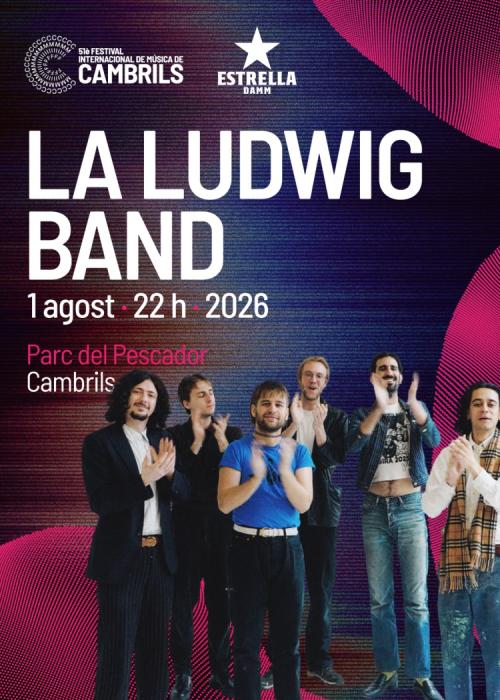 Cartel de Concierto de La Ludwig Band en Cambrils