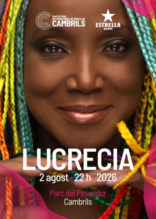 Cartel de Concierto de Lucrecia en Barcelona