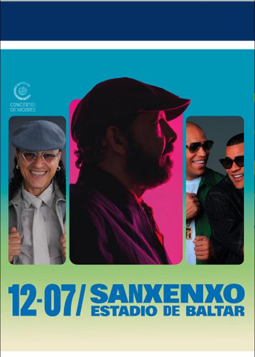 Cartel de Juan Luis Guerra + Elvis Crespo + Gente De Zona en Sanxexo - Pontevedra