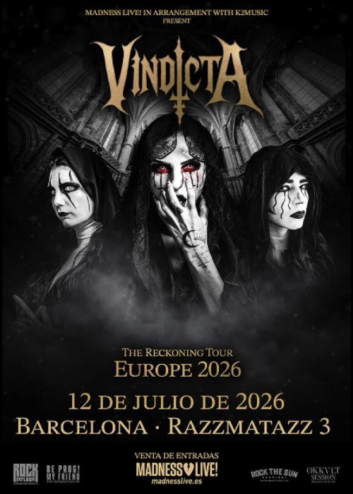 Cartel de Concierto de VindictA en Barcelona