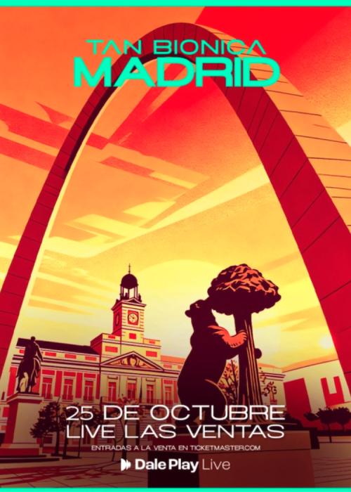 Cartel de Concierto de Tan Biónica en Madrid