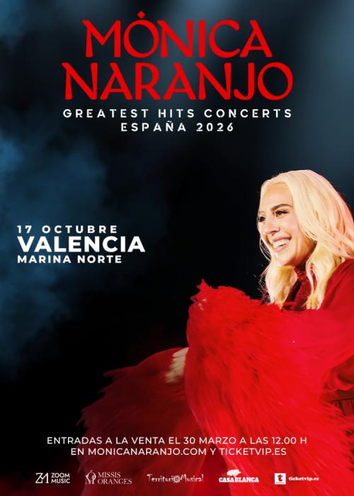 Cartel de Concierto de Mónica Naranjo en Valencia