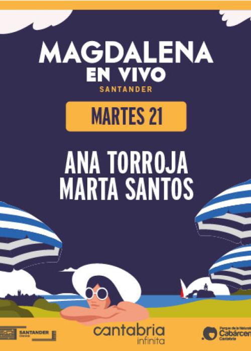 Cartel de Concierto de Ana Torroja + Marta Santos en Santander