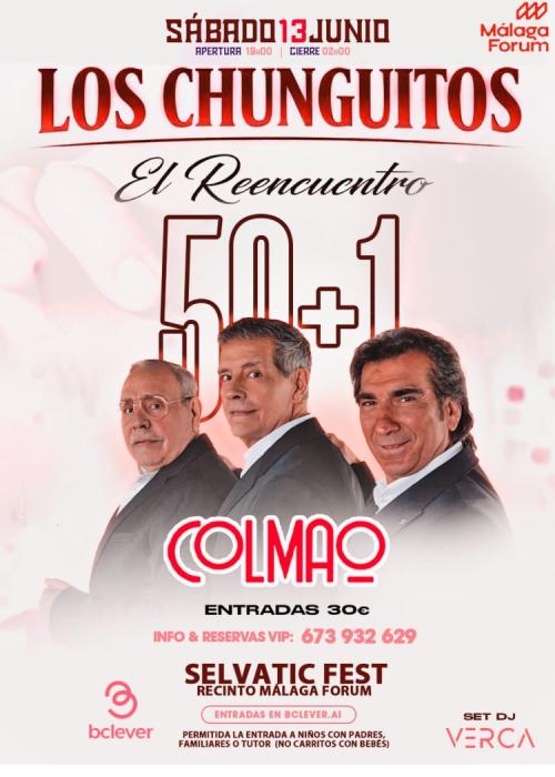 Cartel de Concierto de Los Chunguitos en Málaga