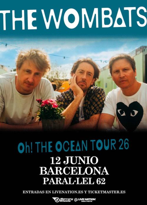 Cartel de Concierto de The Wombats en Barcelona