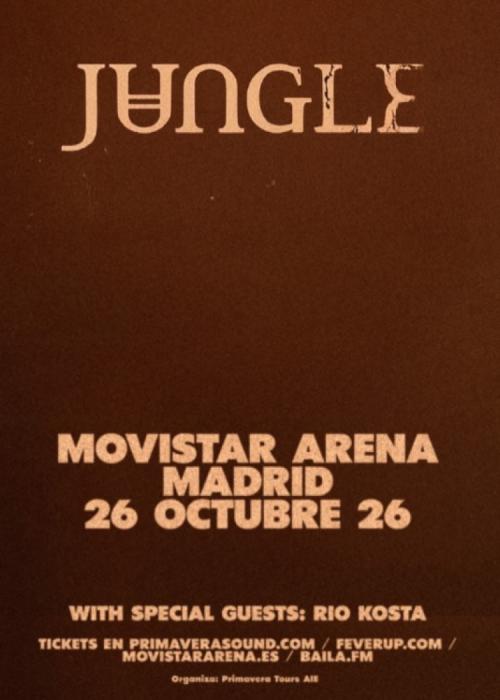 Cartel de Concierto de Jungle en Madrid