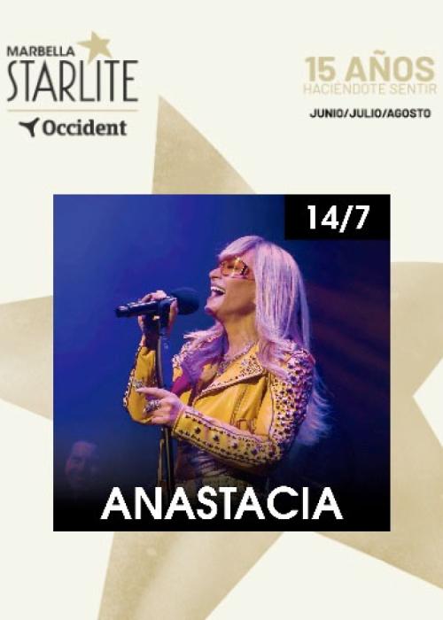Cartel de Concierto de Anastacia en Marbella