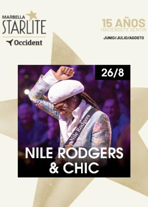 Cartel de Concierto de Nile Rodgers & Chic en Marbella