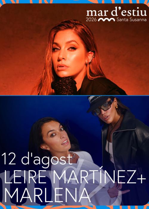 Cartel de Concierto de Leire Martínez + Marlena en Santa Susanna