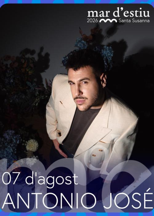 Cartel de Concierto de Antonio José en Santa Susanna