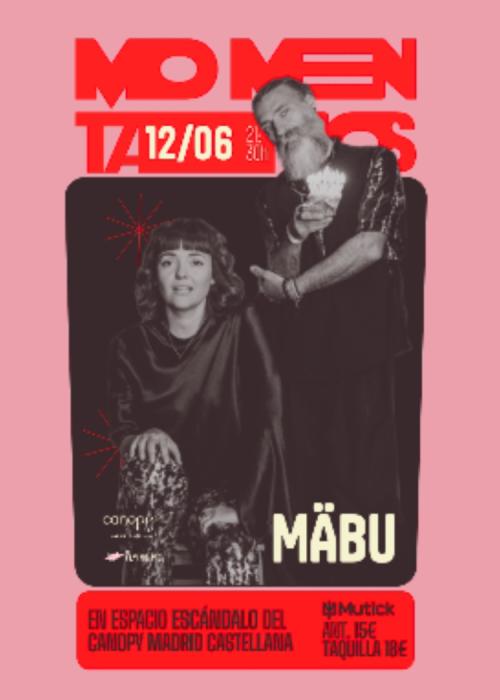 Cartel de Concierto de Mäbu en Madrid