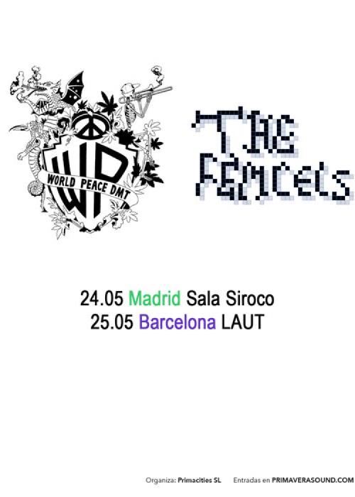 Cartel de Concierto de Worldpeace DMT + The Femcels en Barcelona