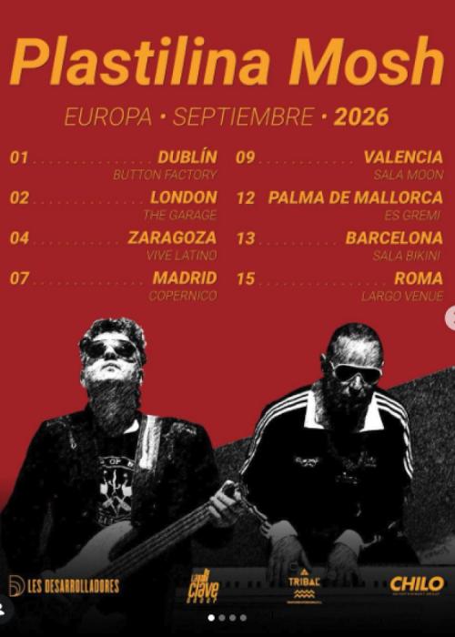 Cartel de Concierto de Plastilina Mosh en Barcelona