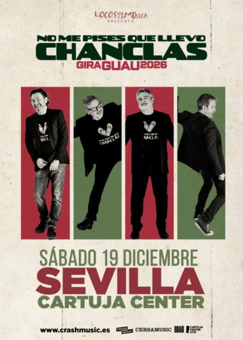 Cartel de Concierto de No Me Pises Que Llevo Chanclas en Sevilla