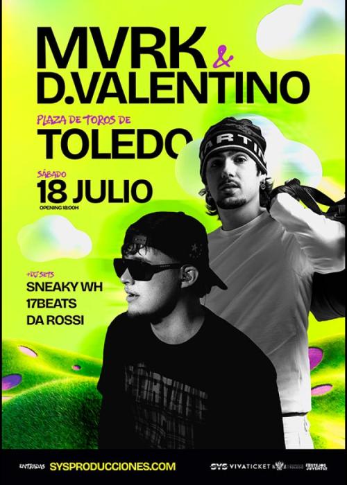 Cartel de Concierto de MVRK + D.Valentino en Toledo