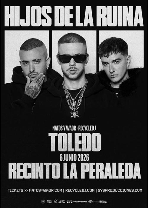 Cartel de Concierto de Hijos de la Ruina en Toledo