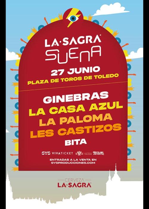 Cartel de Ginebras + La Casa Azul + La Paloma en Toledo