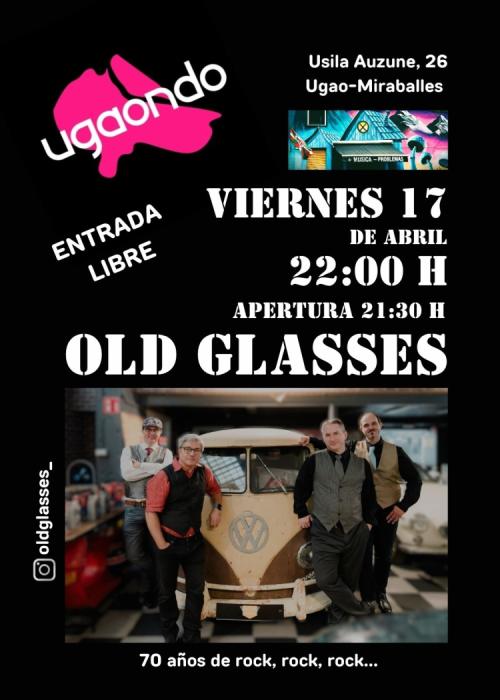 Cartel de OLD GLASSES EN LA SALA UGAONDO
