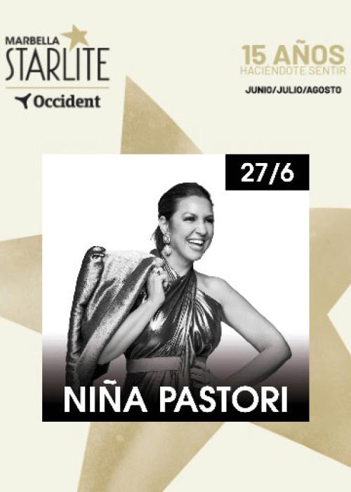 Cartel de Concierto de Niña Pastori en Marbella