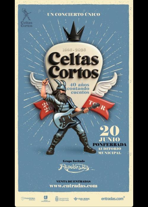 Cartel de Concierto de Celtas Cortos en Ponferrada