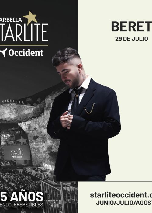 Cartel de Concierto de Beret en Marbella