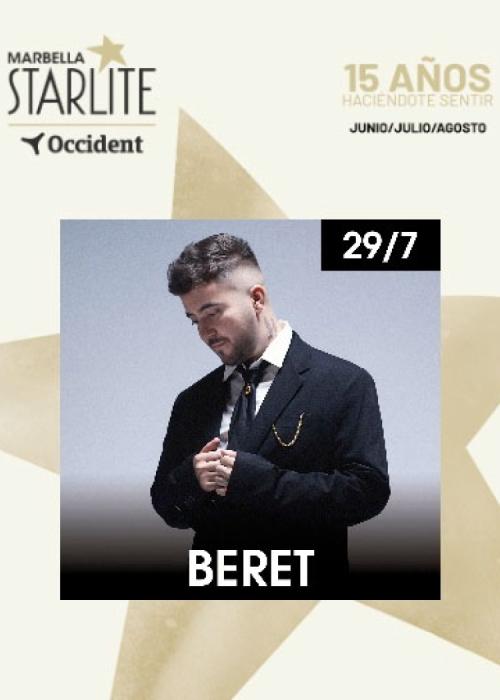 Cartel de Concierto de Beret en Marbella