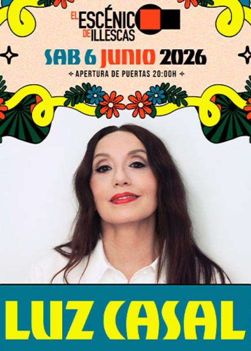 Cartel de Concierto de Luz Casal en Illescas - Toledo