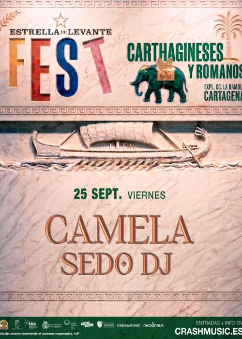Cartel de Concierto de Camela en Cartagena