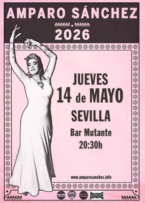 Cartel de Concierto de Amparo Sánchez en Sevilla