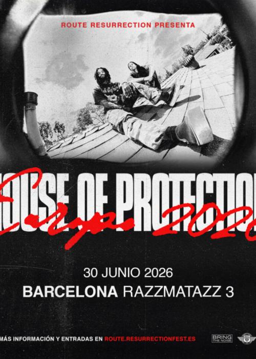 Cartel de Concierto de House of Protection en Barcelona