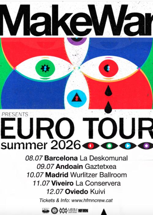 Cartel de Concierto de MakeWar en Oviedo