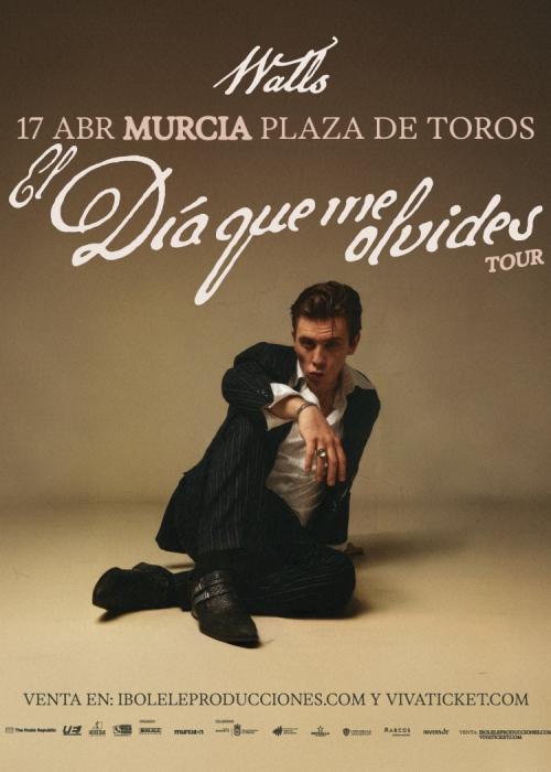 Cartel de Concierto de Walls en Murcia