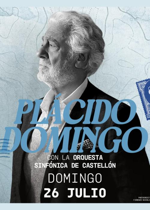 Cartel de Concierto de Placido Domingo en Castellón