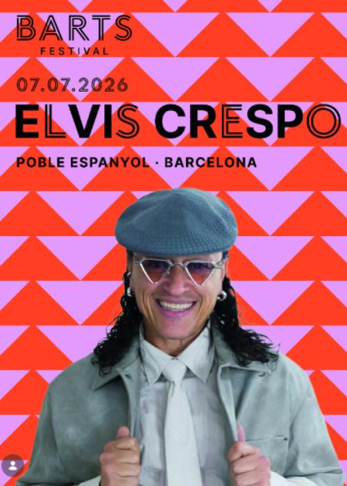 Cartel de Concierto de Elvis Crespo en Barcelona