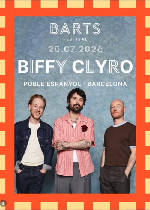 Cartel de Concierto de Biffy Clyro en Barcelona
