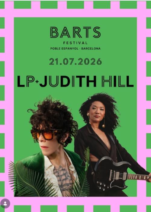 Cartel de Concierto de LP + Judith Hill en Barcelona