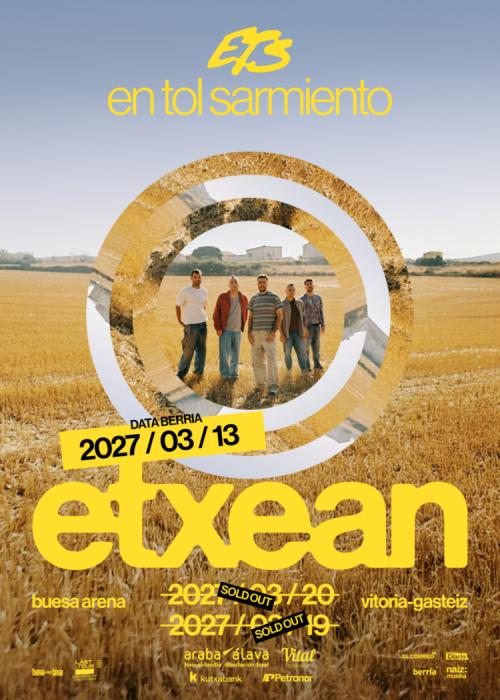 Cartel de Concierto de ETS en Vitoria-Gasteiz (Primera Fecha)