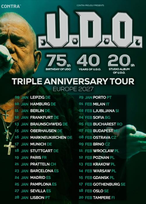 Cartel de Concierto de Udo Dirkschneider en Madrid