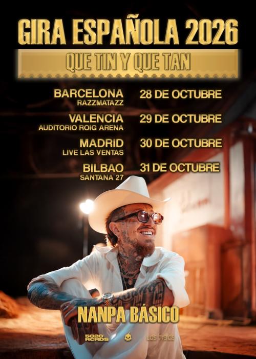 Cartel de Concierto de Nanpa Básico en Madrid