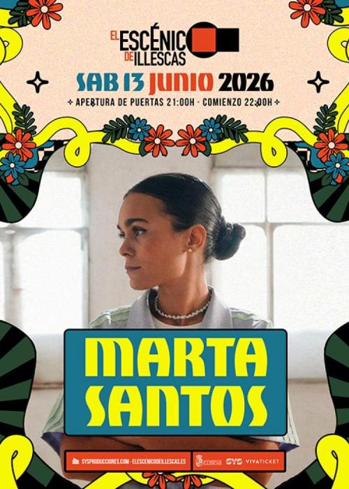 Cartel de Concierto de Marta Santos en Illescas - Toledo