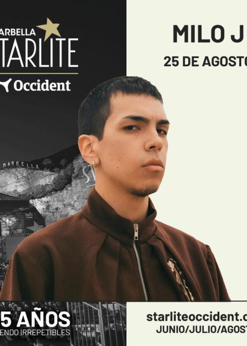 Cartel de Concierto de Milo J en Marbella