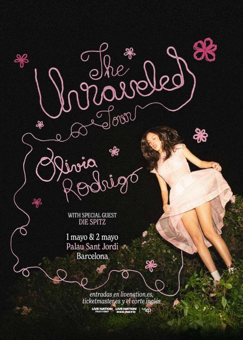 Cartel de Concierto de Olivia Rodrigo en Barcelona (Primera Fecha)