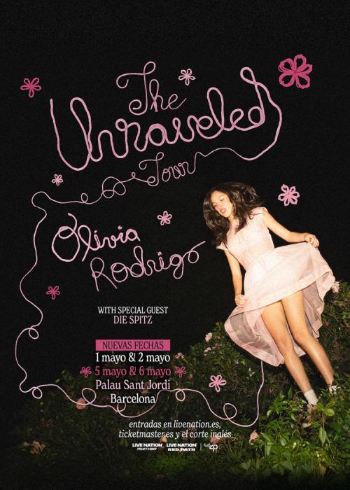 Cartel de Concierto de Olivia Rodrigo en Barcelona (Cuarta Fecha)