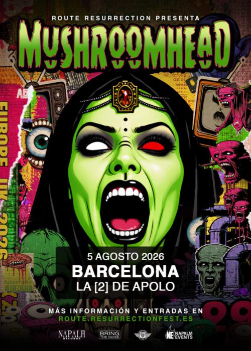 Cartel de Concierto de Mushroomhead en Barcelona