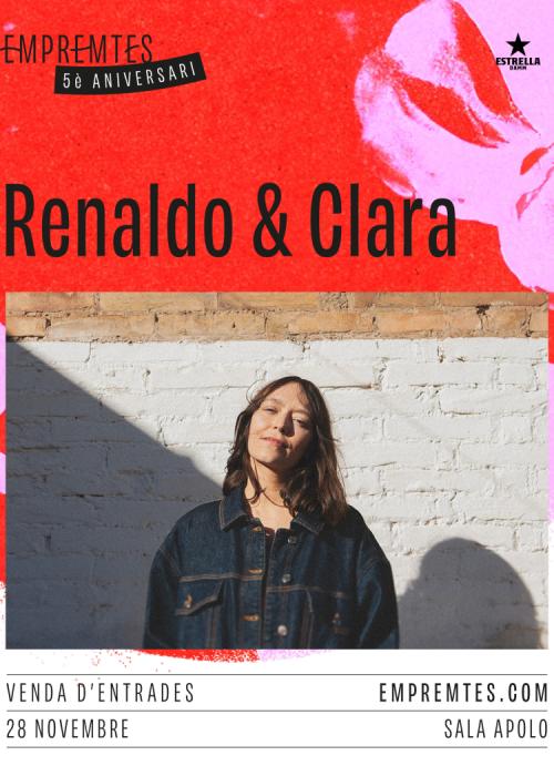 Cartel de Concierto de Renaldo & Clara en Barcelona