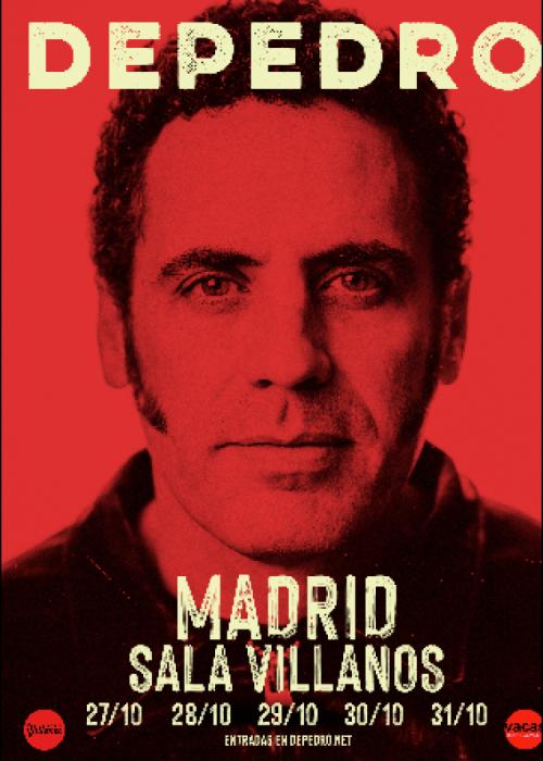 Cartel de Concierto de Depedro en Madrid (28 de Octubre)