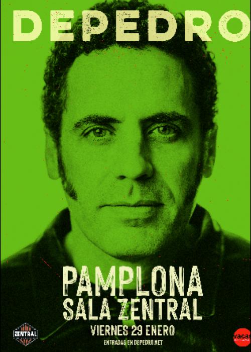 Cartel de Concierto de Depedro en Pamplona
