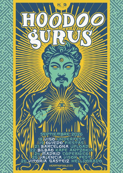Cartel de Concierto de Hoodoo Gurus en Madrid
